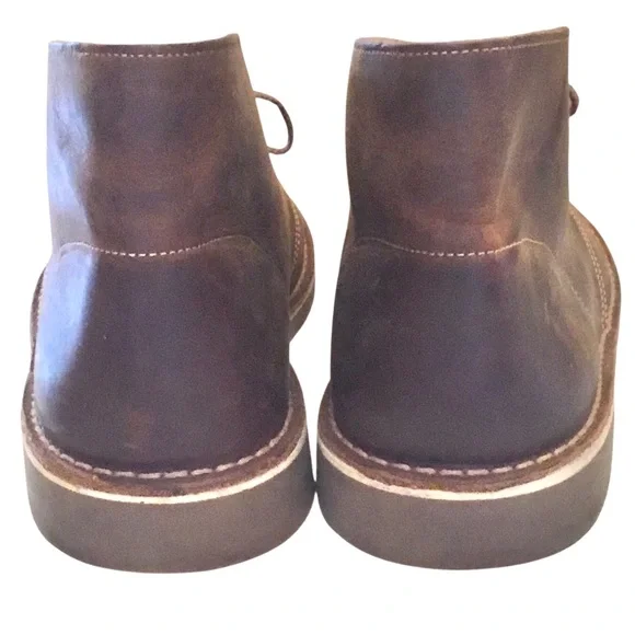 Clarks Bushacre 2 Dark Brown Leather Chukka Boots Size 10.5 Lace-up Ankle Boot - Picture 4 of 14